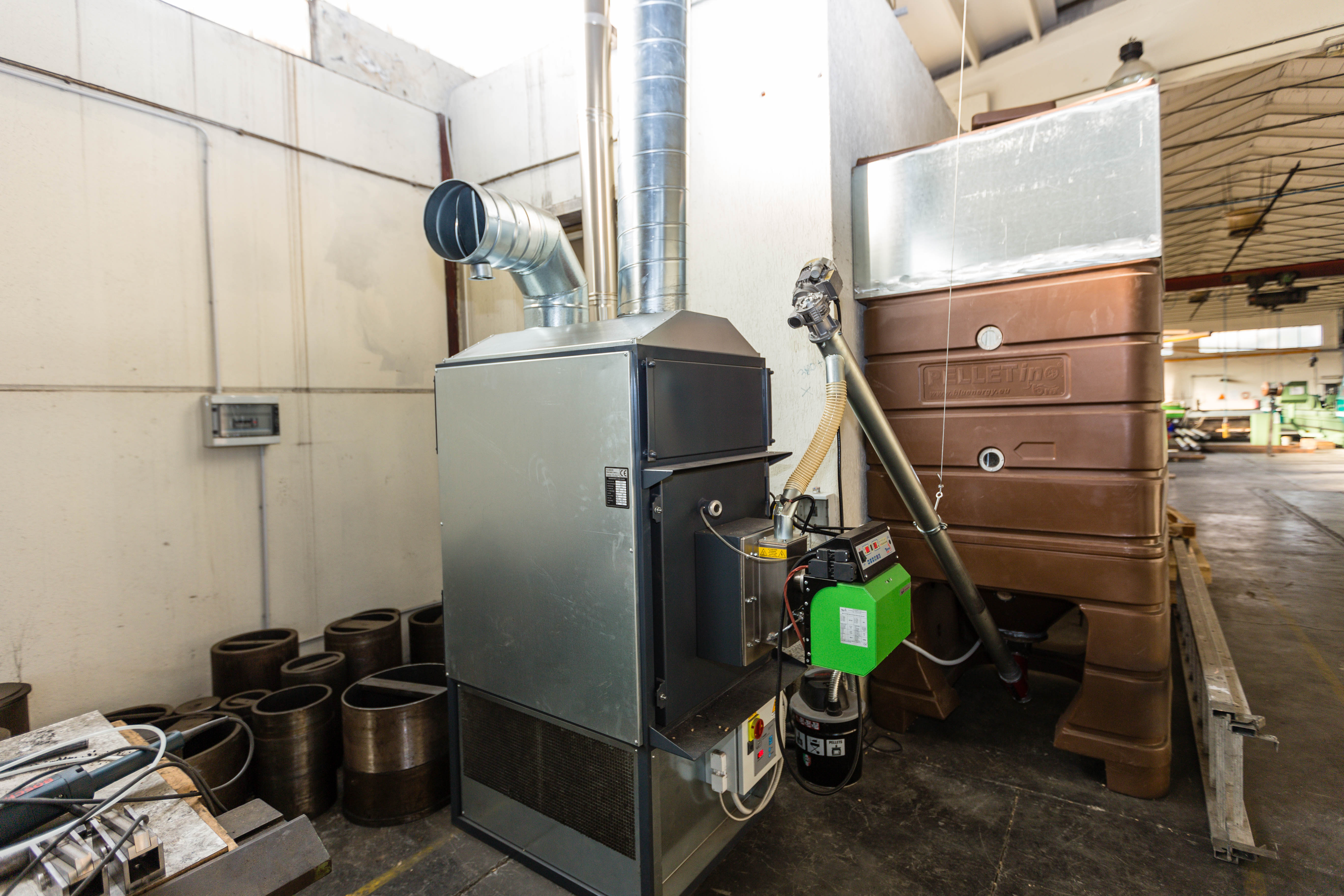 Installazione riscaldamento a pellet